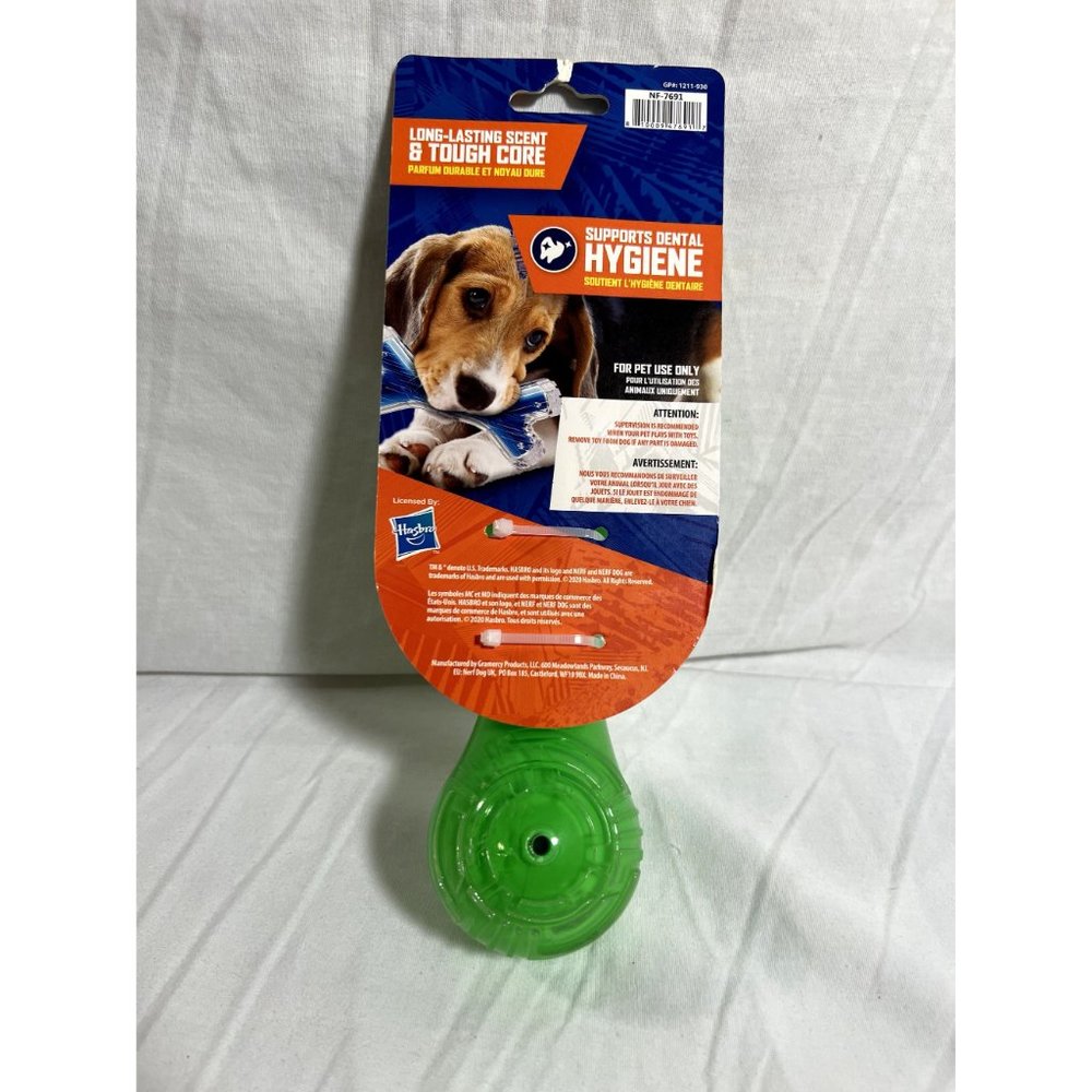 NERF Dog Scentology Beef Scent Toy Green NWT - Picture 3 of 4